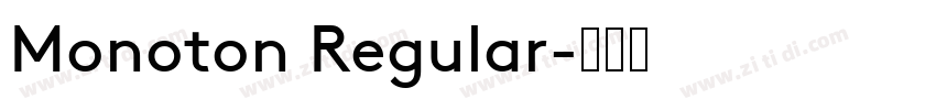 Monoton Regular字体转换